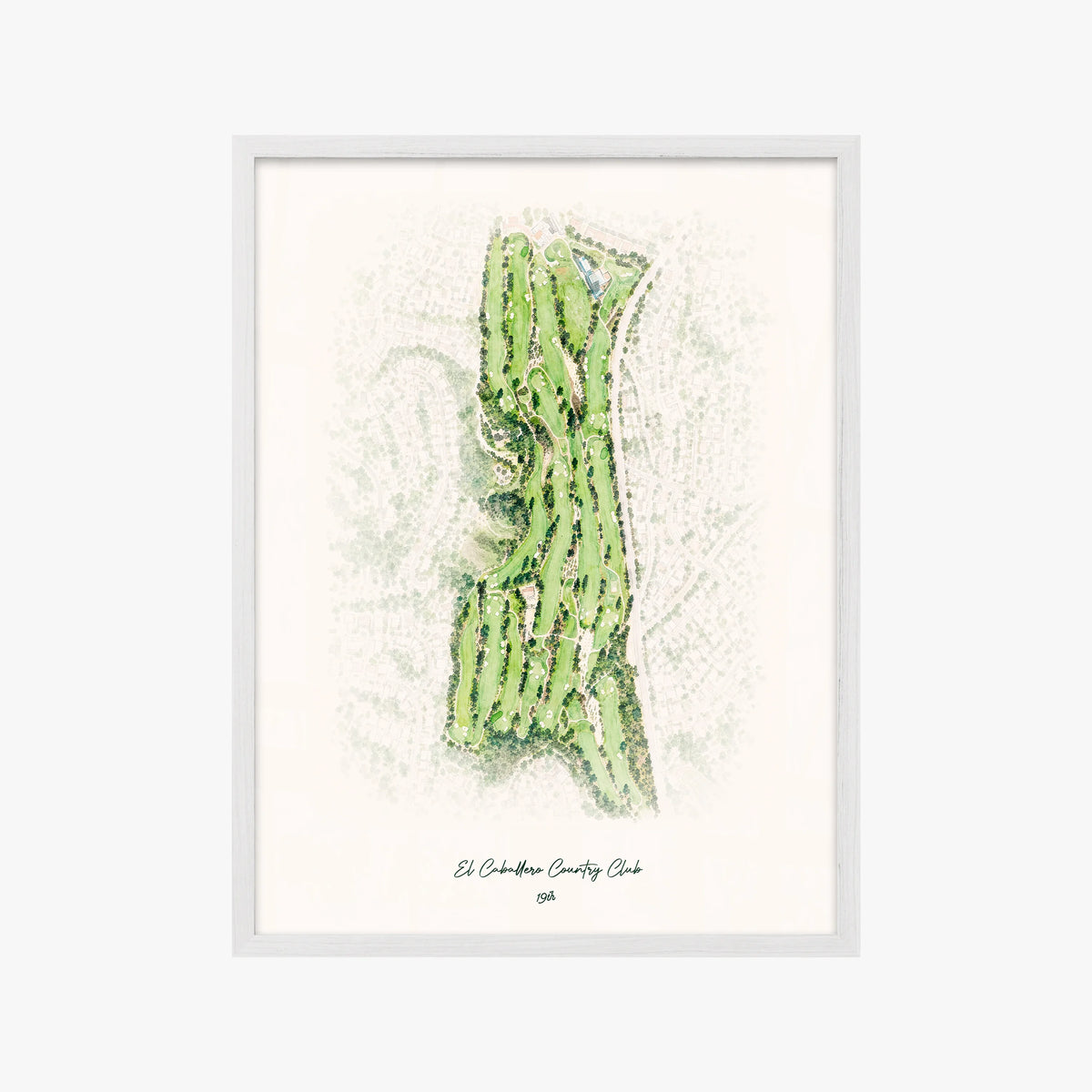 El Caballero Country Club white frame