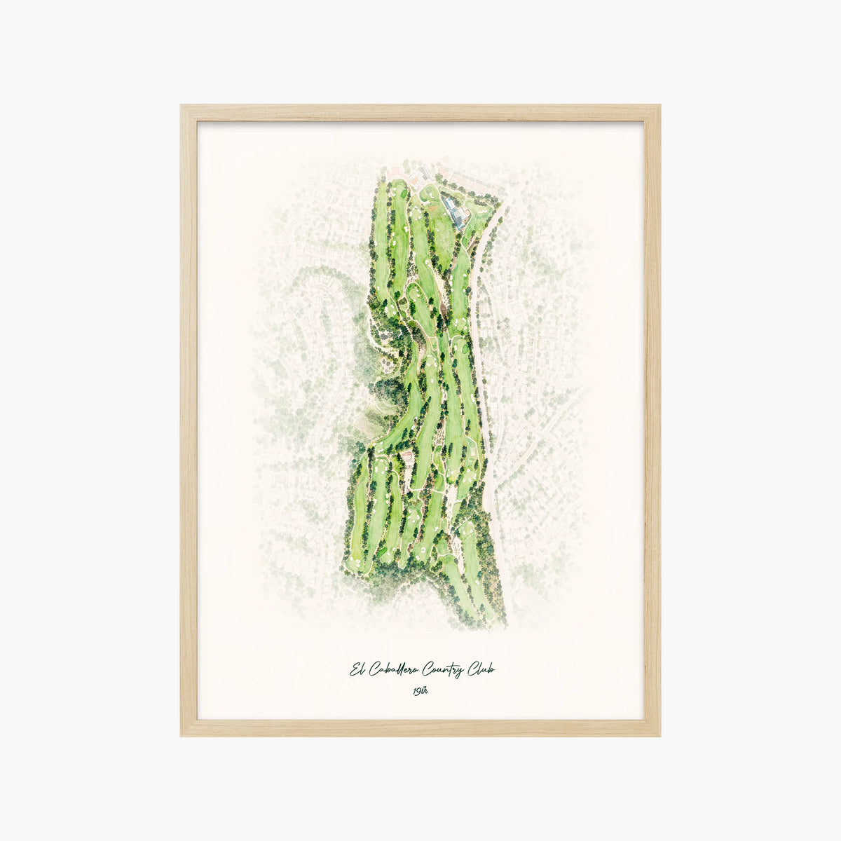 El Caballero Country Club wood frame