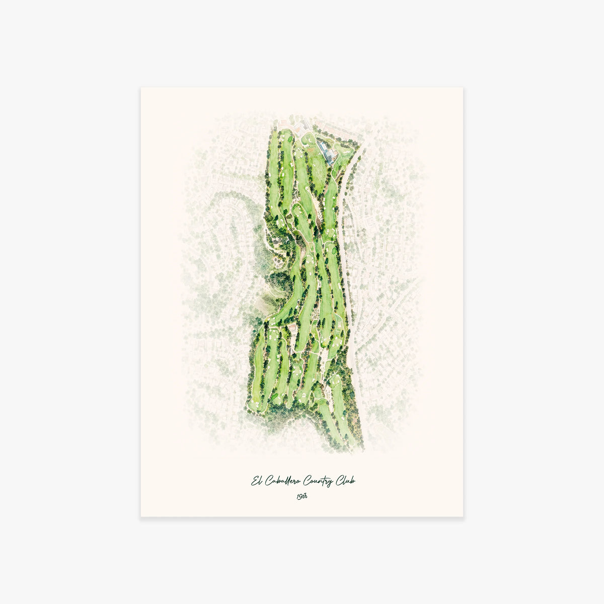 El Caballero Country Club printed artwork