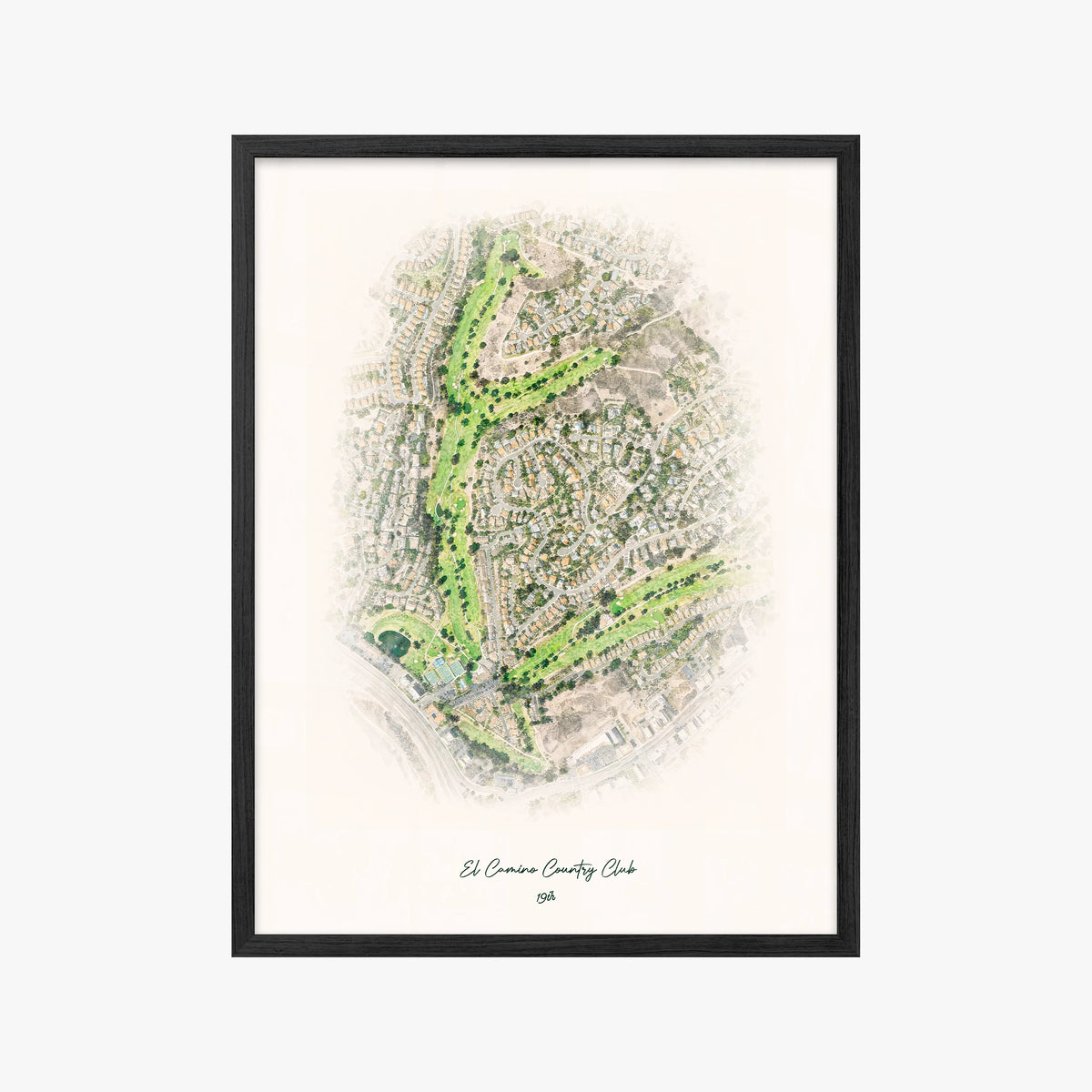 El Camino Country Club black frame