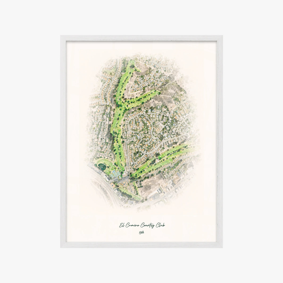 El Camino Country Club white frame