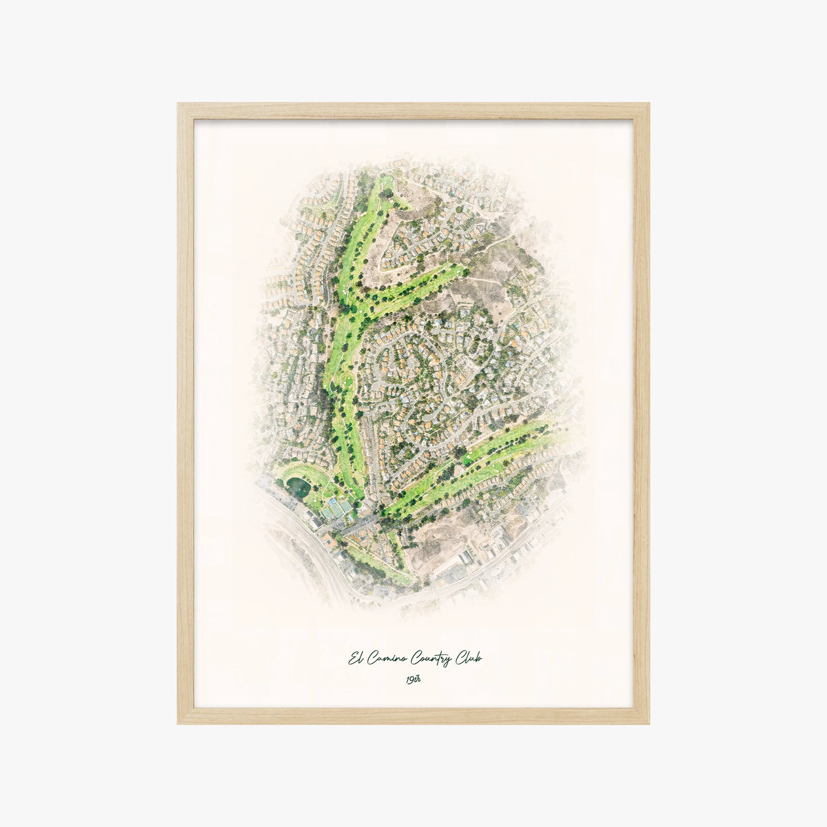 El Camino Country Club wood frame