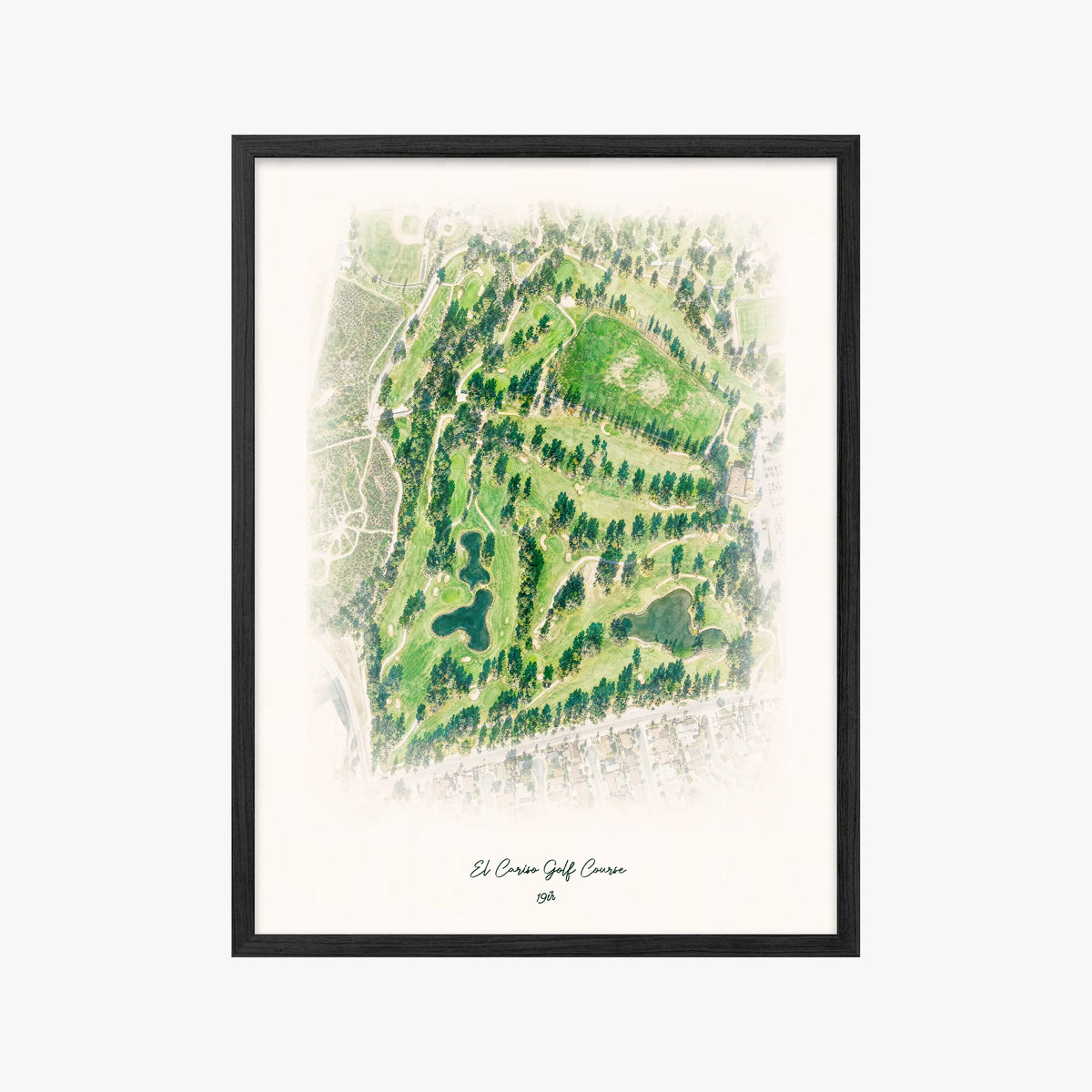 El Cariso Golf Course black frame