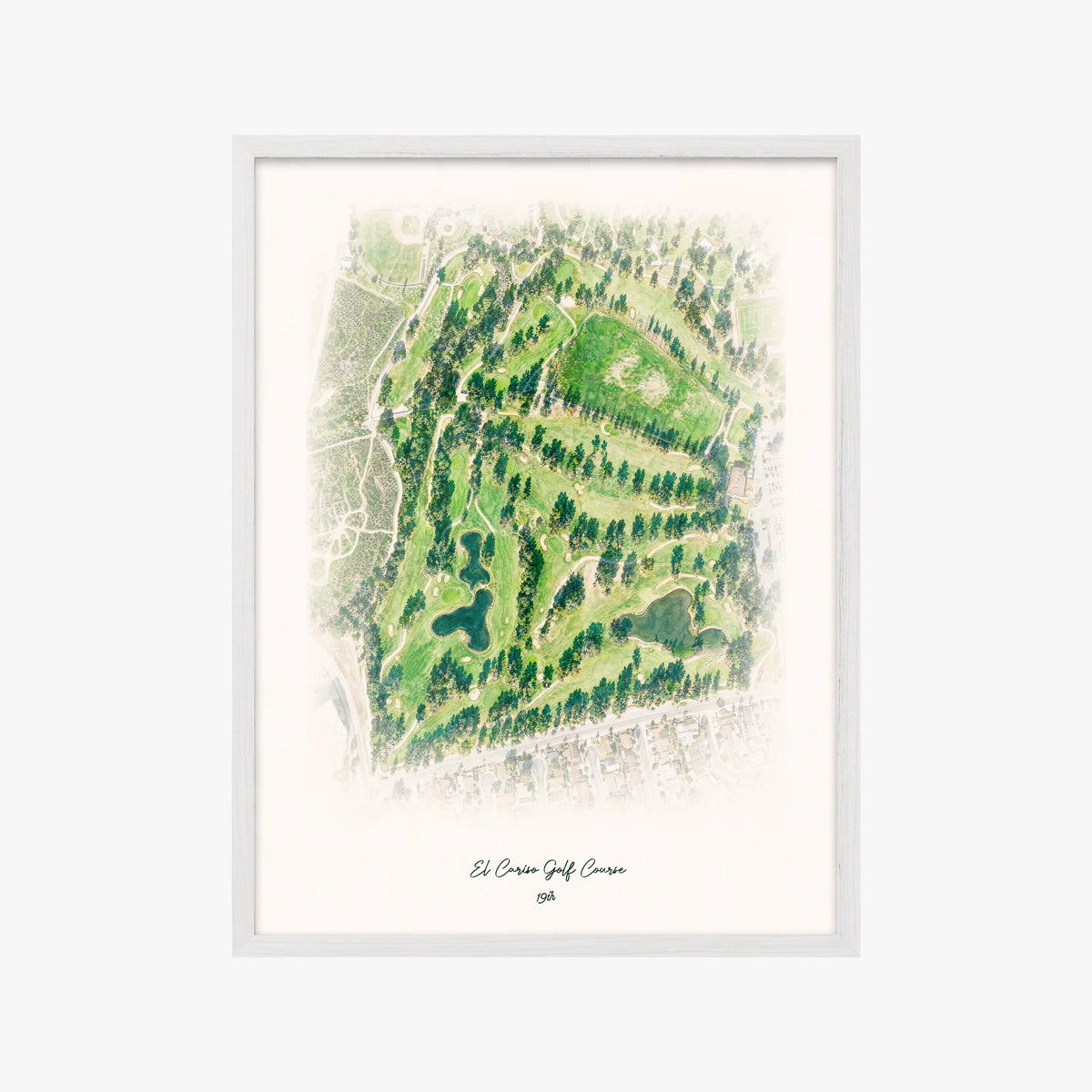 El Cariso Golf Course white frame