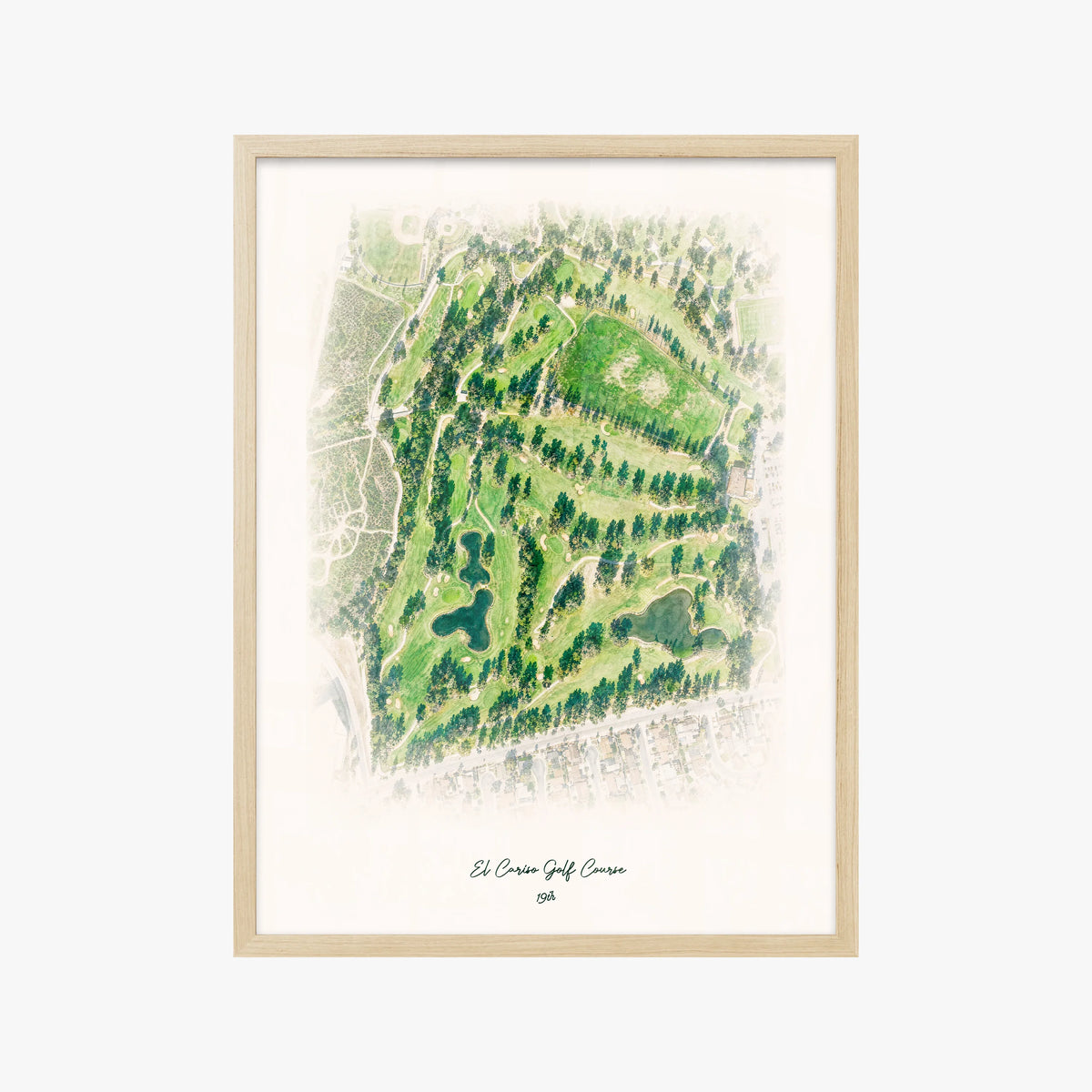 El Cariso Golf Course wood frame