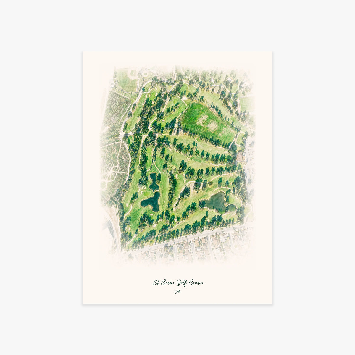 El Cariso Golf Course printed artwork