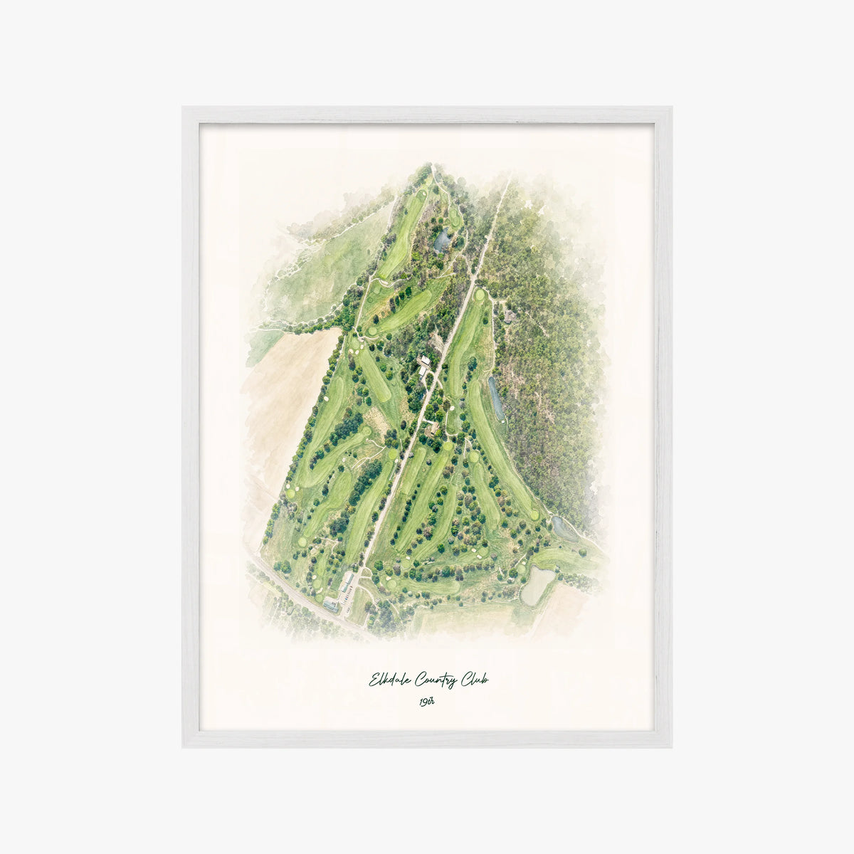 Elkdale Country Club white frame