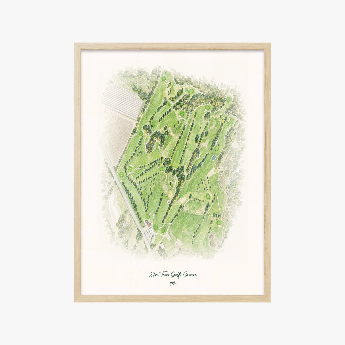 Elm Tree Golf Course wood frame