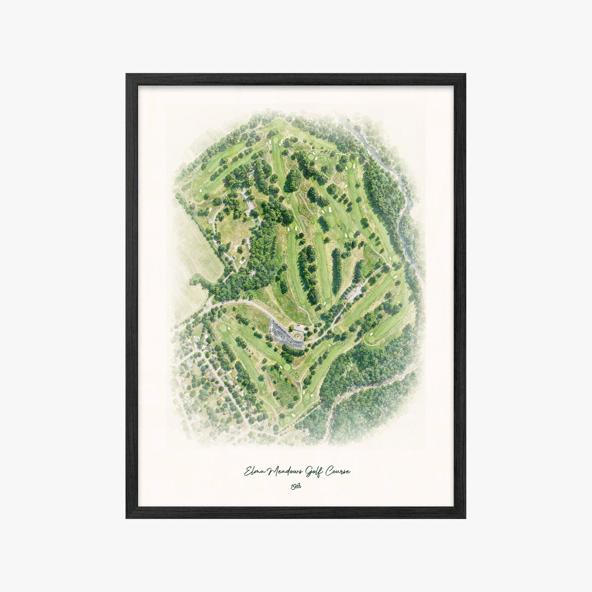 Elma Meadows Golf Course black frame