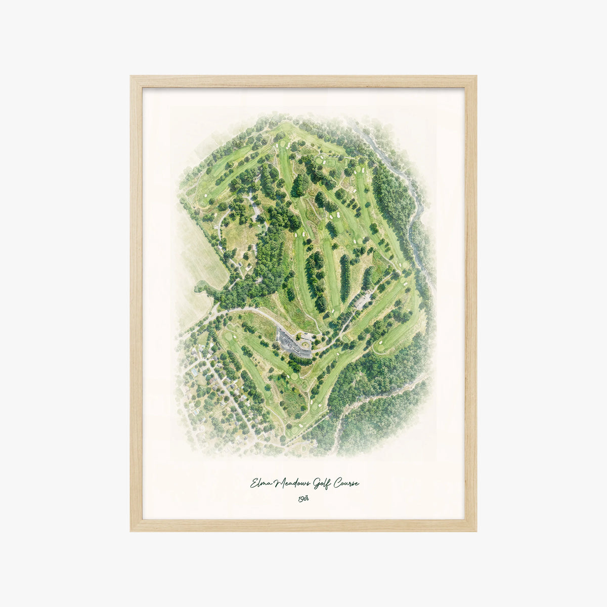 Elma Meadows Golf Course wood frame