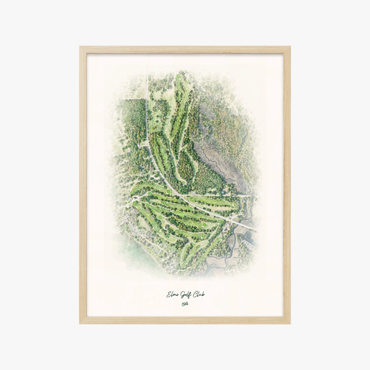 Elms Golf Club wood frame