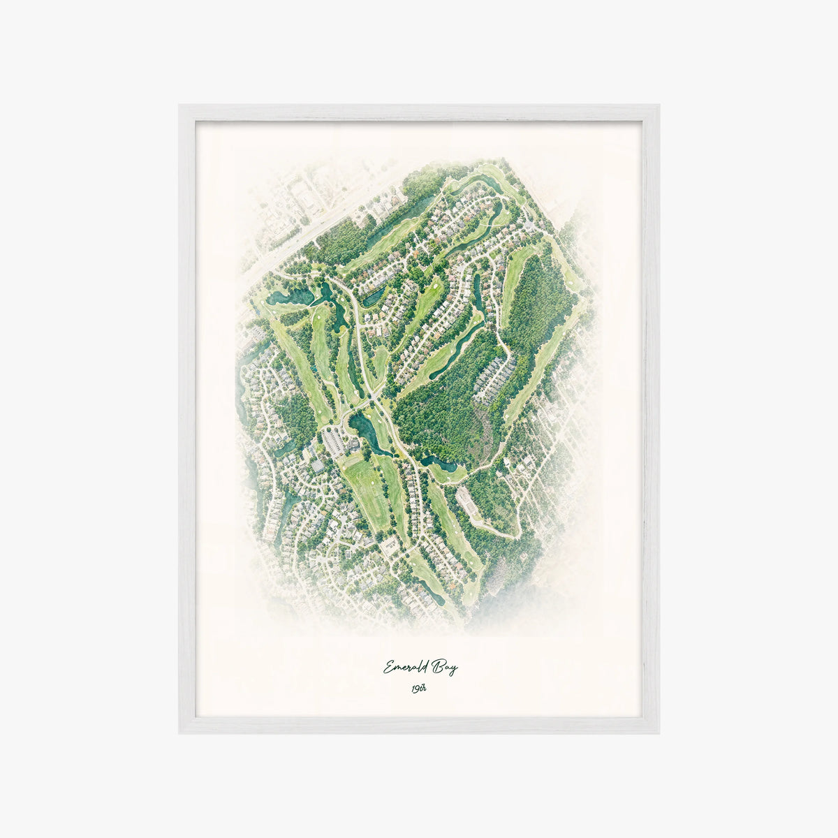Emerald Bay white frame