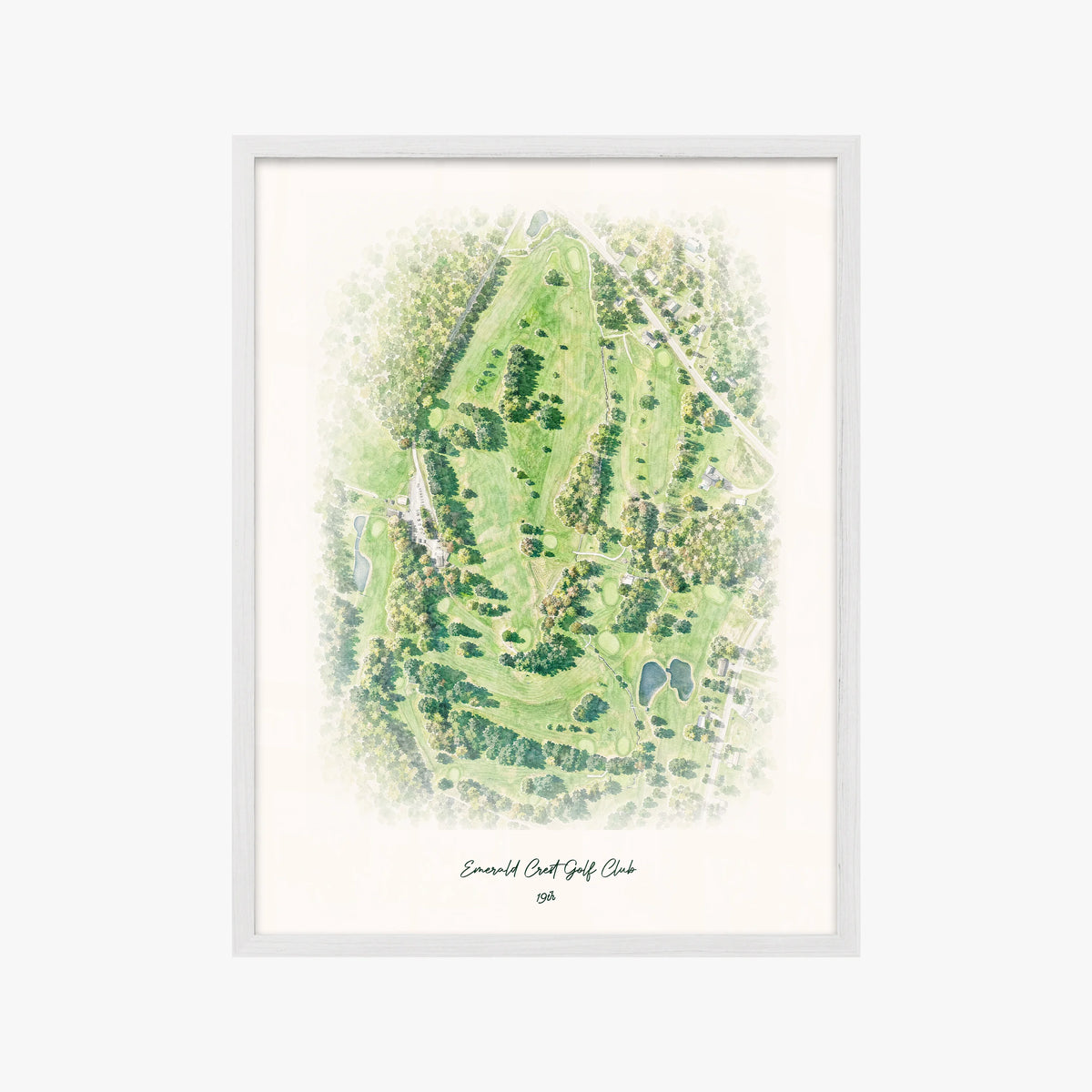 Emerald Crest Golf Club white frame