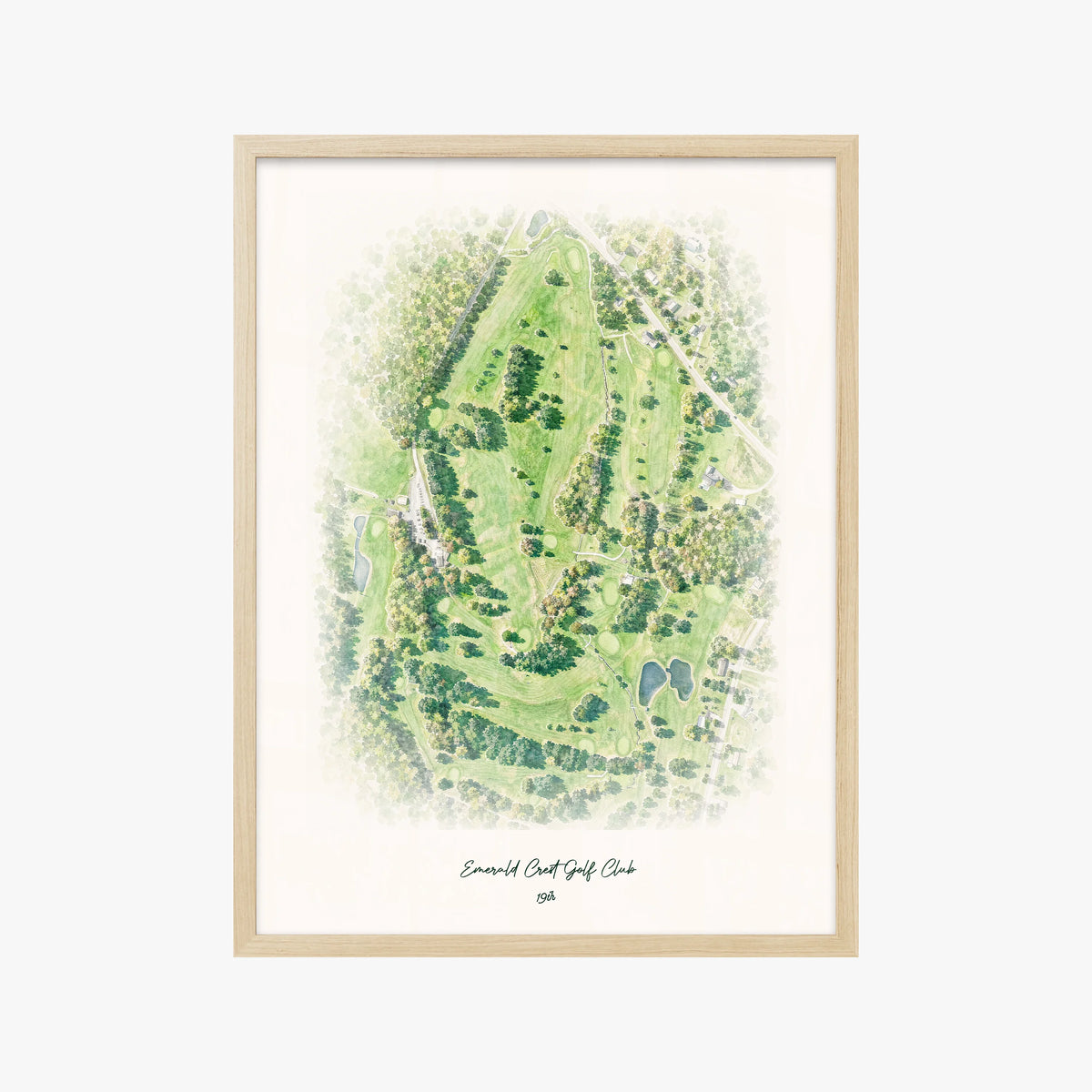 Emerald Crest Golf Club wood frame