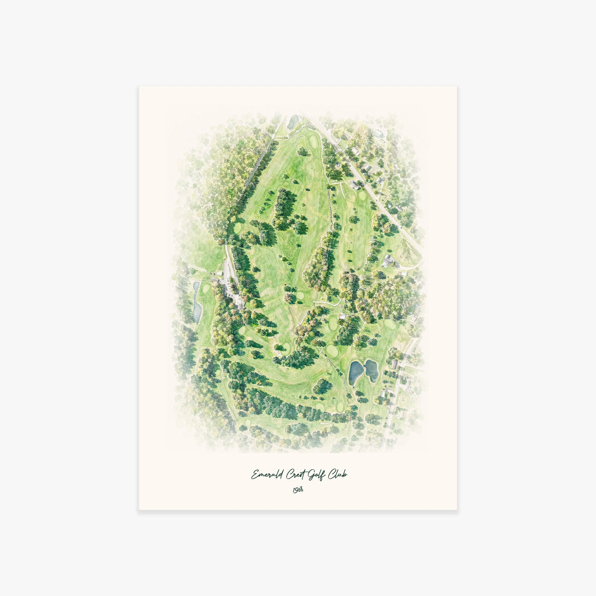 Emerald Crest Golf Club printed artwork