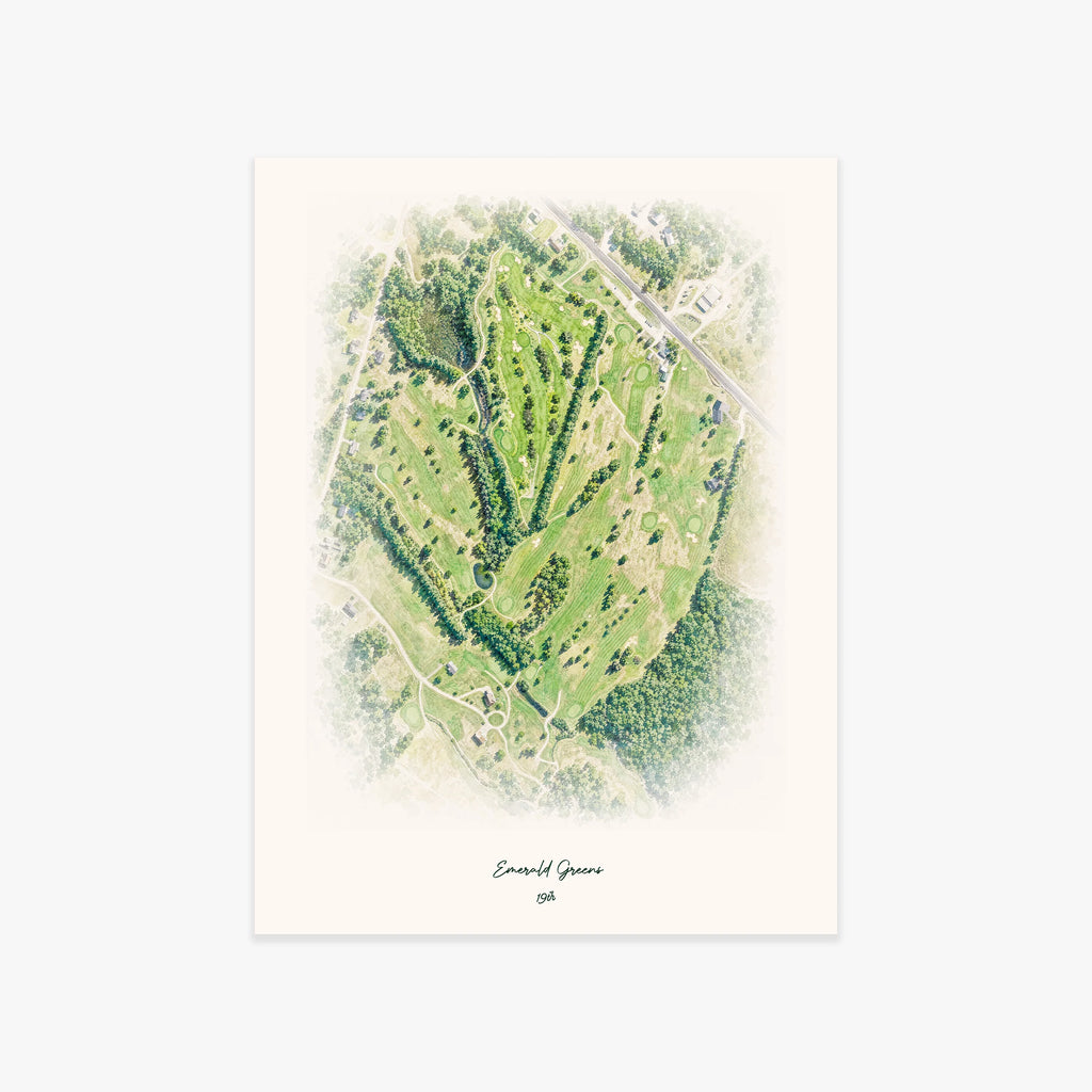 Emerald Greens printed artwork