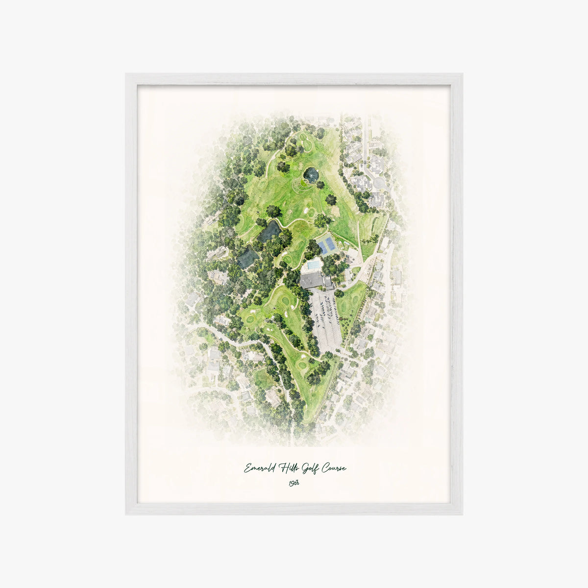 Emerald Hills Golf Course white frame
