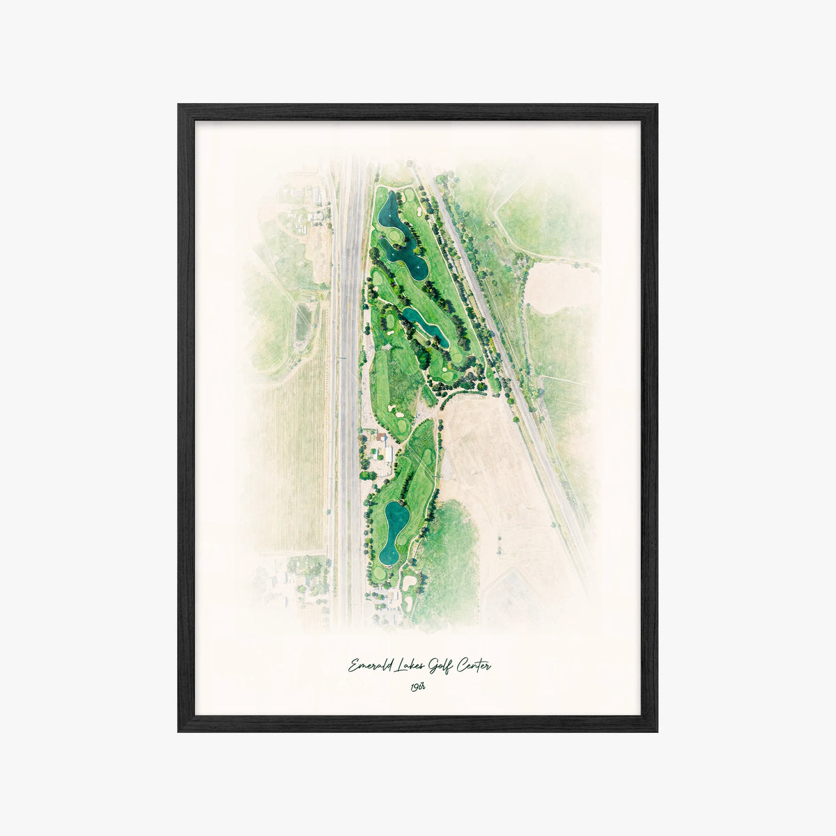 Emerald Lakes Golf Center black frame
