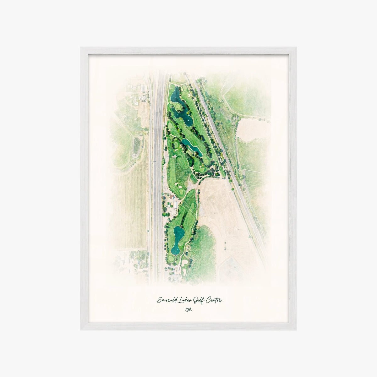 Emerald Lakes Golf Center white frame