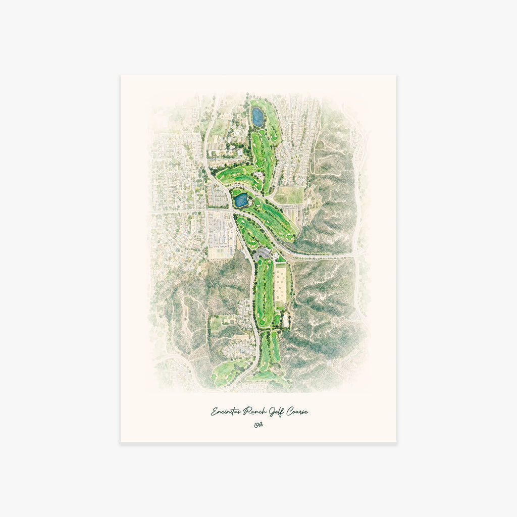 Encinitas Ranch Golf Course printed artwork