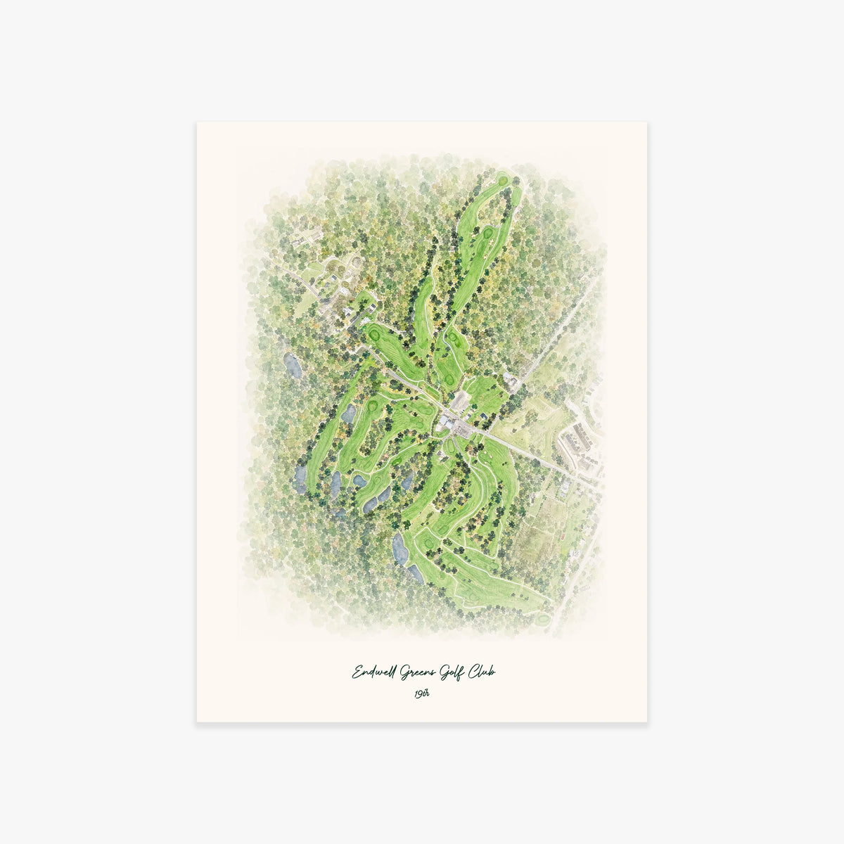 Endwell Greens Golf Club printed artwork