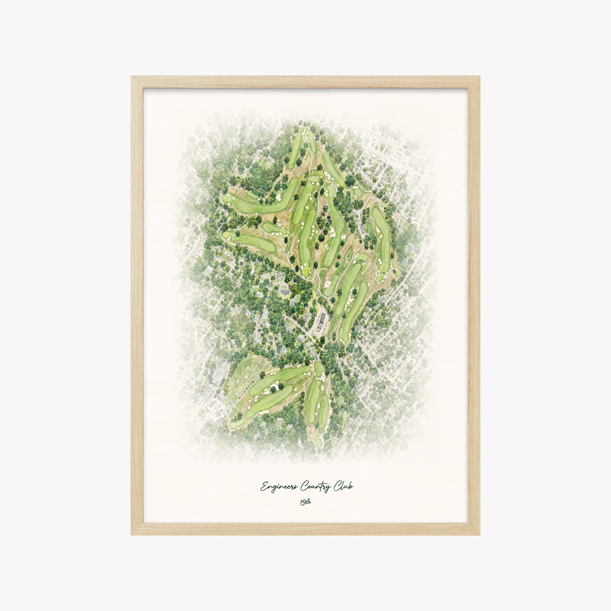 Engineers Country Club wood frame