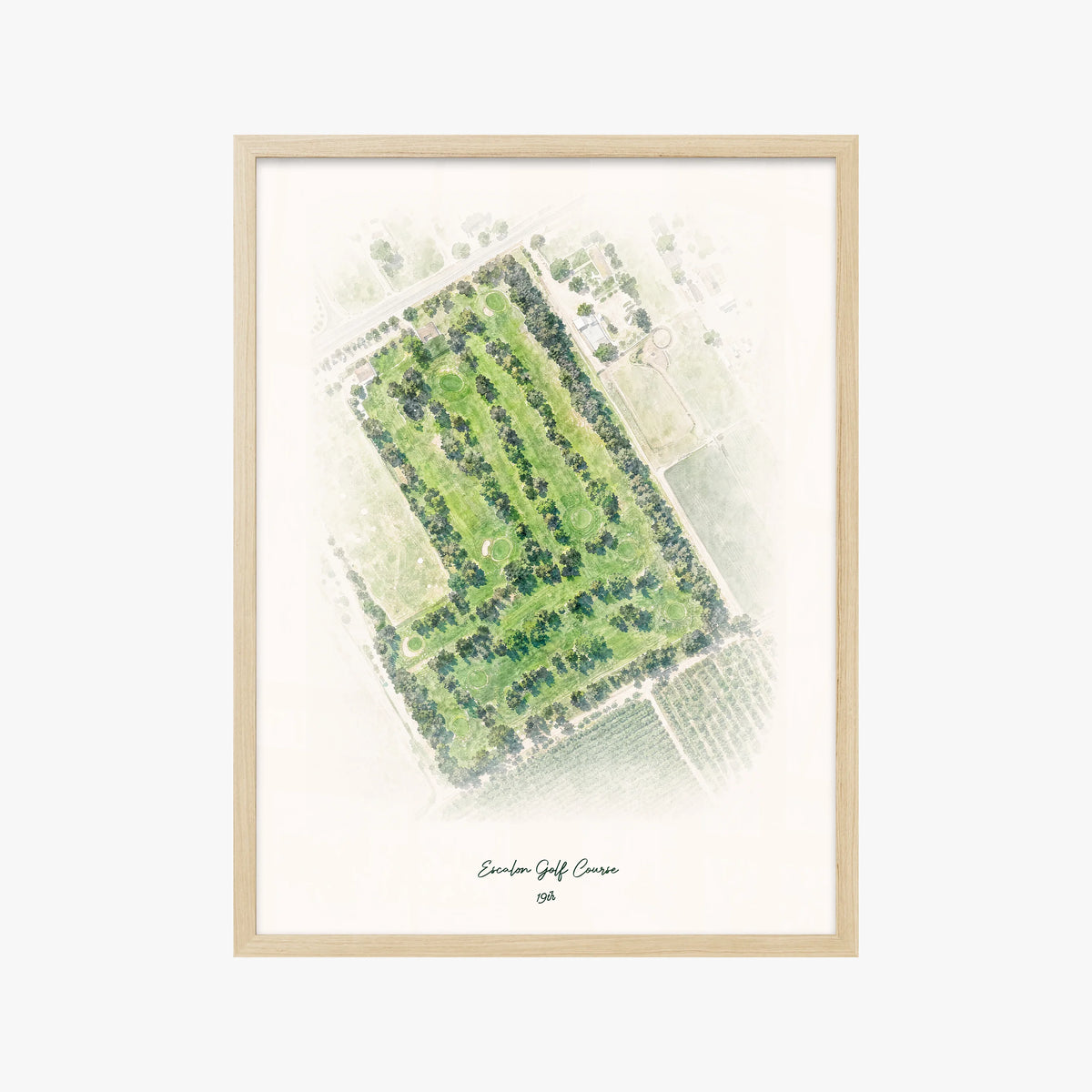 Escalon Golf Course wood frame