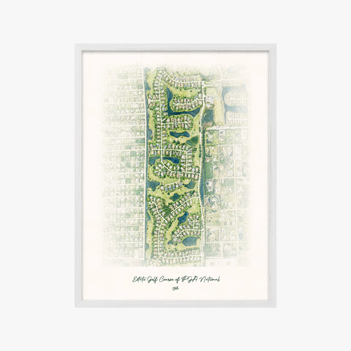 Estate Golf Course of PGA National white frame