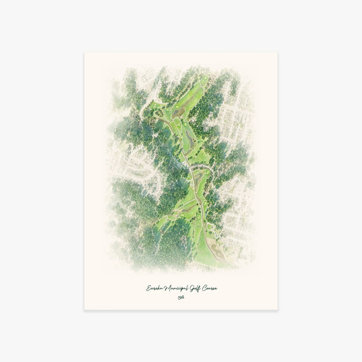 Eureka Municipal Golf Course printed artwork