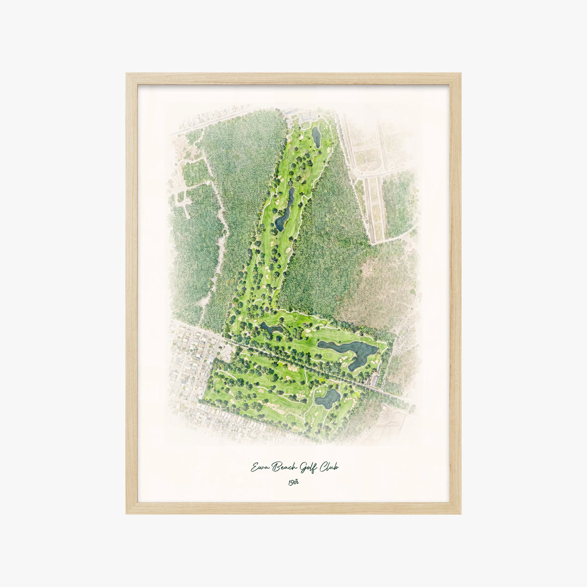 Ewa Beach Golf Club wood frame