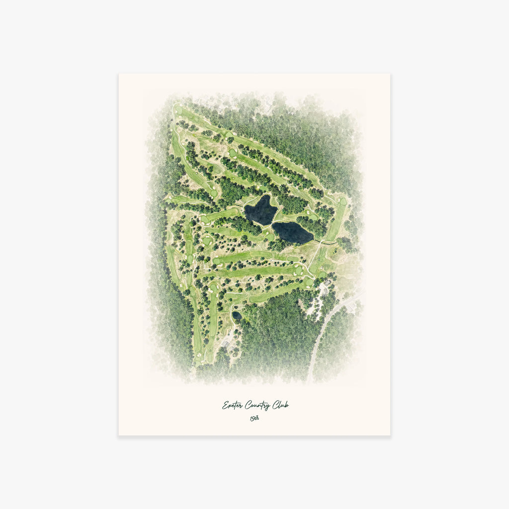 Exeter Country Club printed artwork