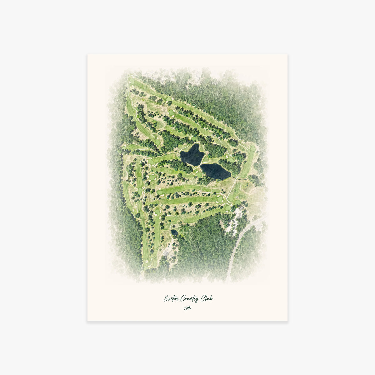 Exeter Country Club printed artwork