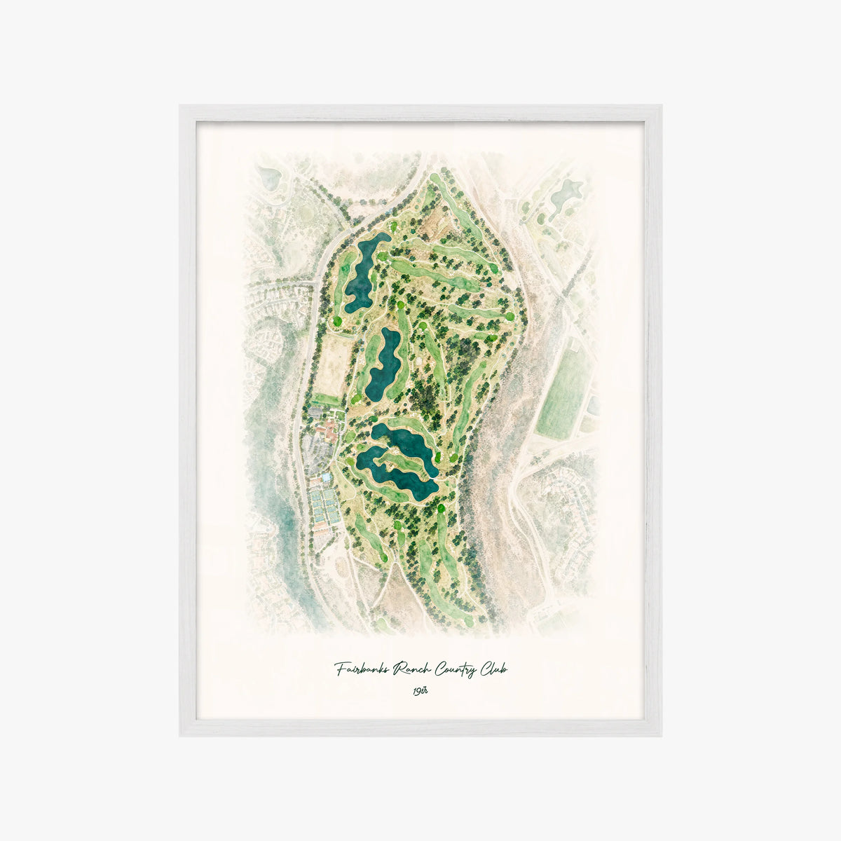 Fairbanks Ranch Country Club white frame