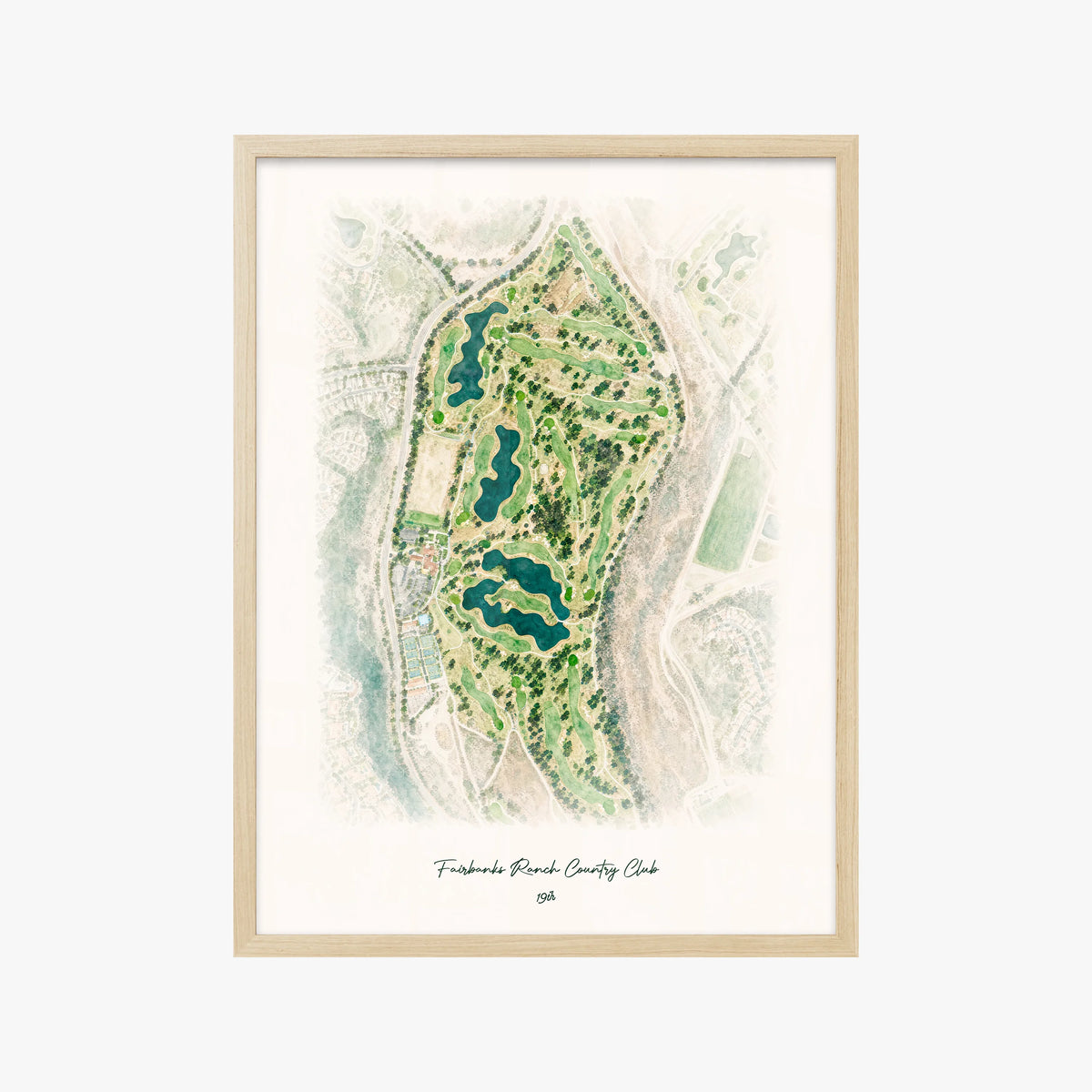 Fairbanks Ranch Country Club wood frame