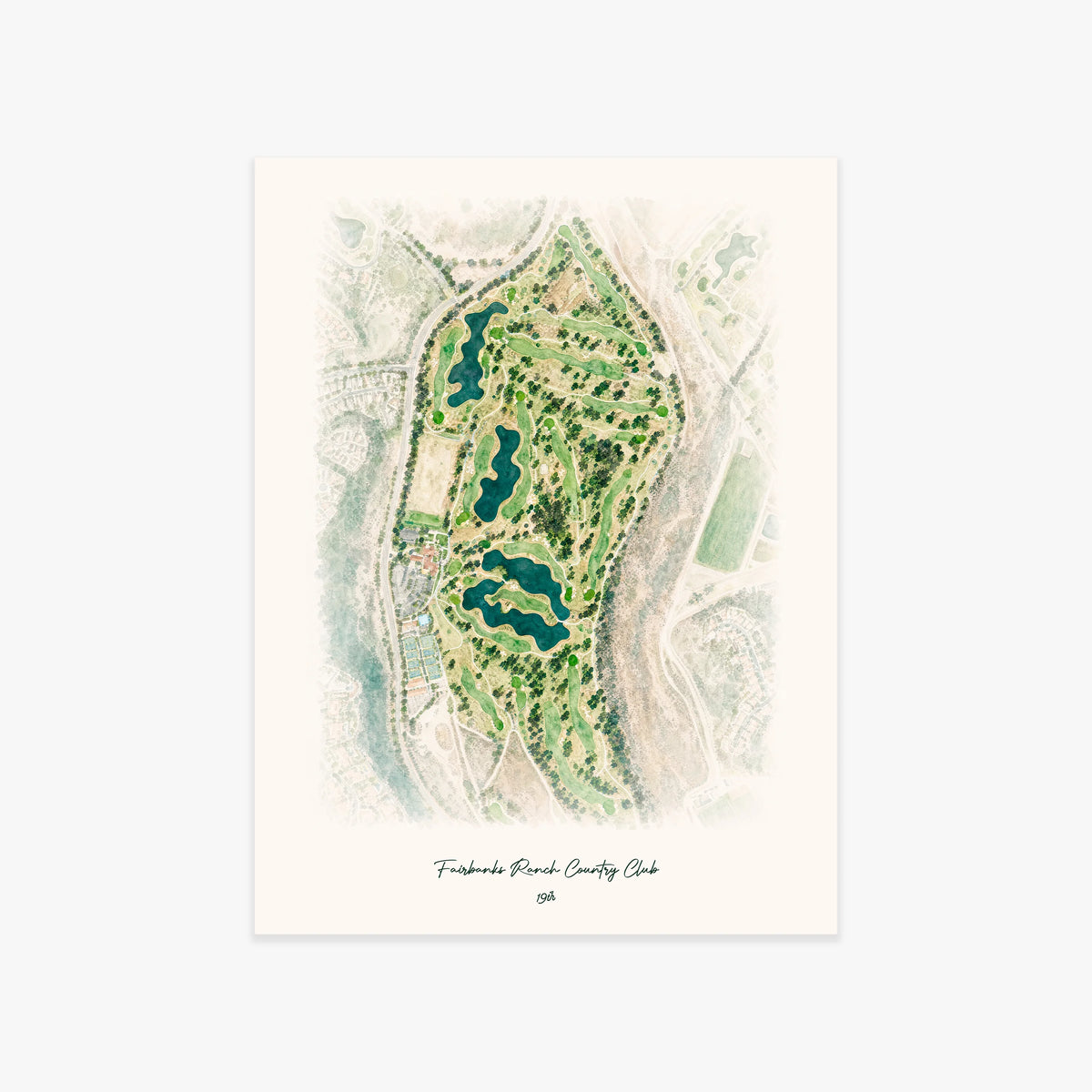 Fairbanks Ranch Country Club printed artwork