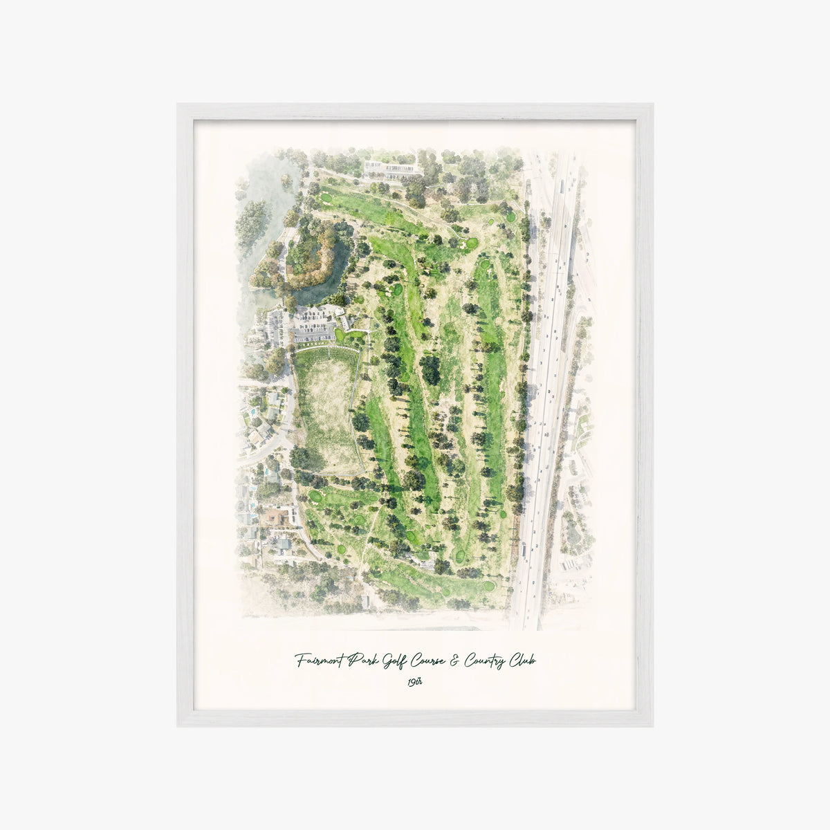 Fairmont Park Golf Course & Country Club white frame
