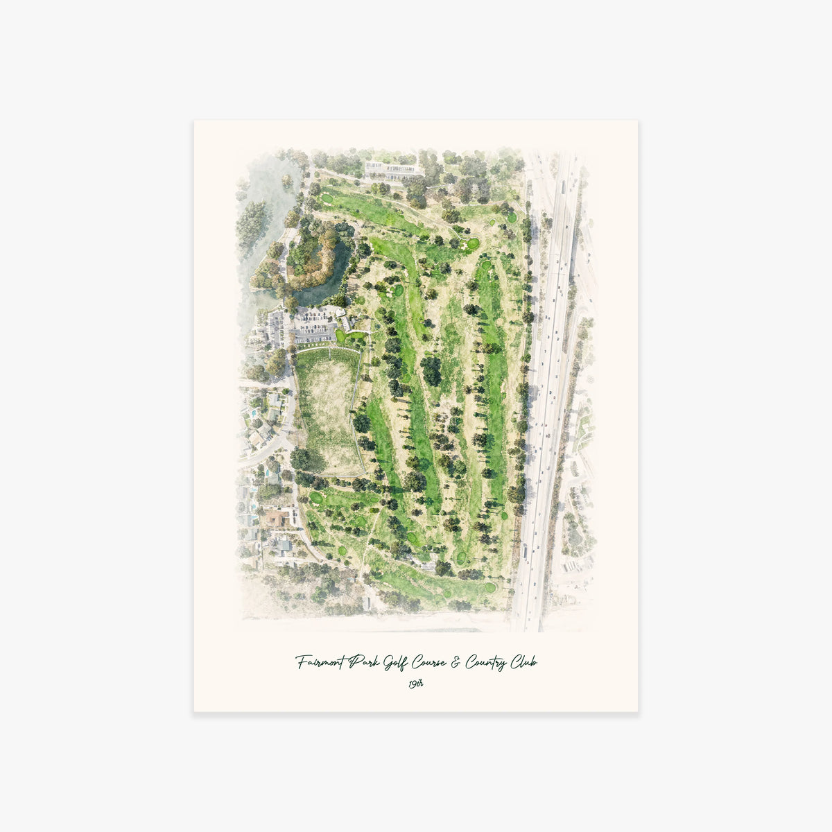 Fairmont Park Golf Course & Country Club printed artwork