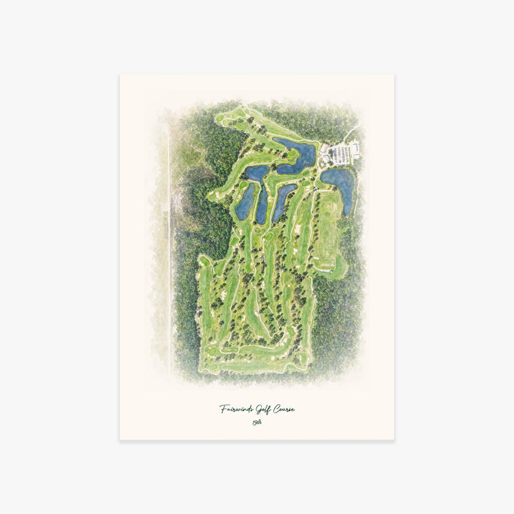 Fairwinds Golf Course printed artwork