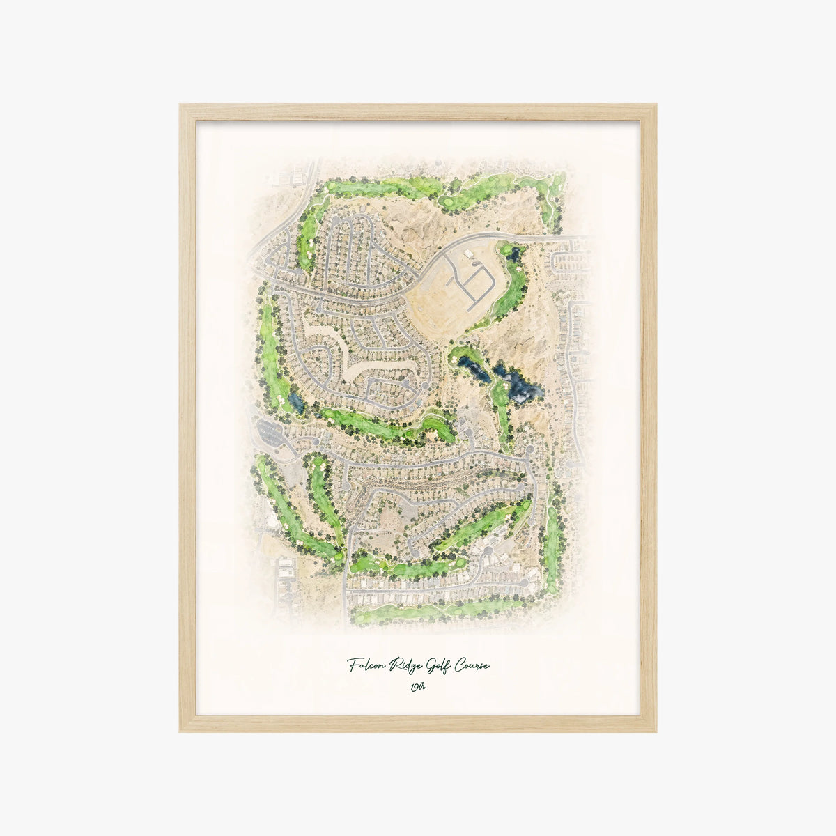 Falcon Ridge Golf Course wood frame