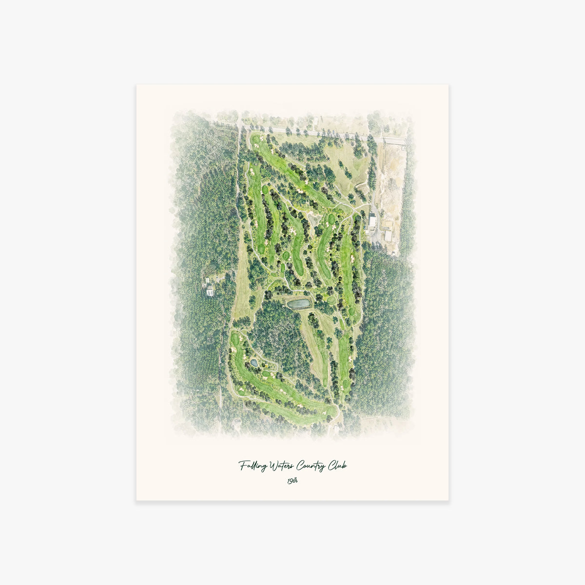 Falling Waters Country Club printed artwork