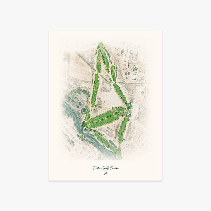Fallon Golf Course printed artwork