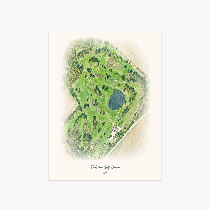 FarView Golf Course printed artwork