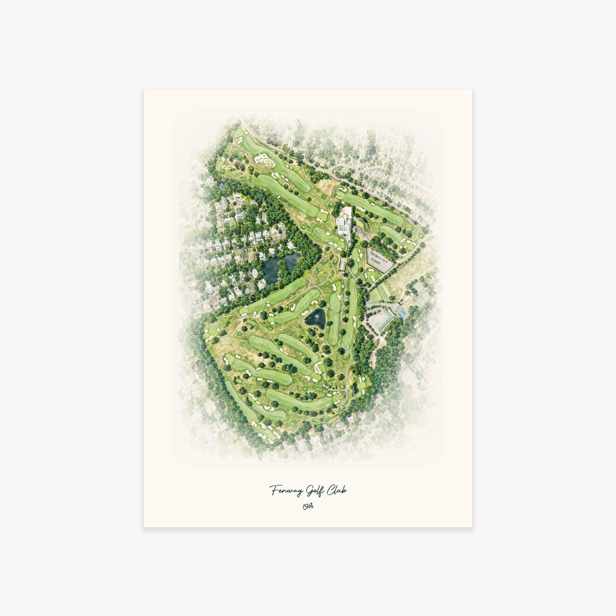 Fenway Golf Club printed artwork