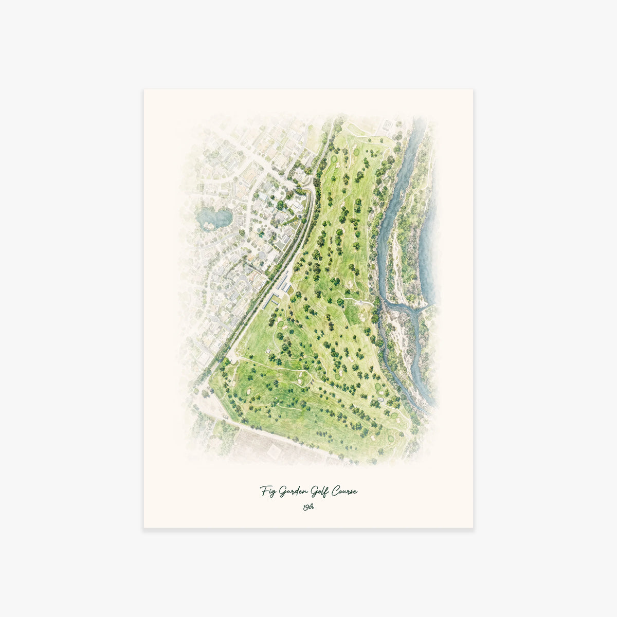 Fig Garden Golf Course printed artwork
