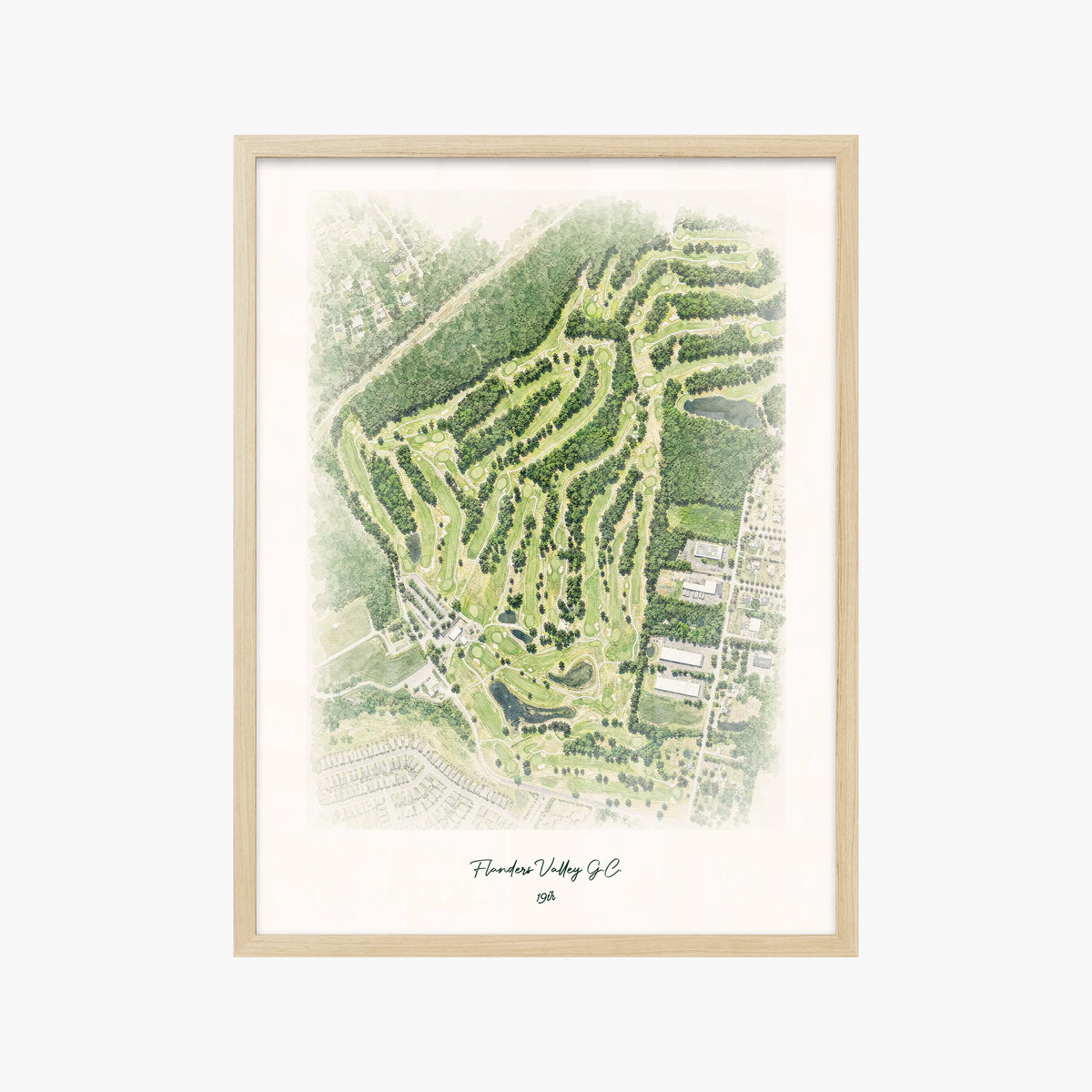 Flanders Valley G.C. wood frame