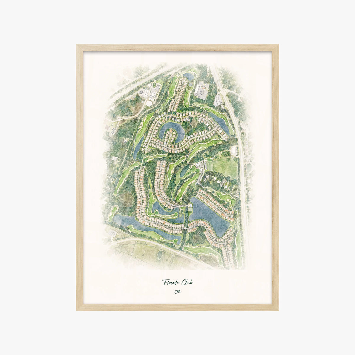 Florida Club wood frame