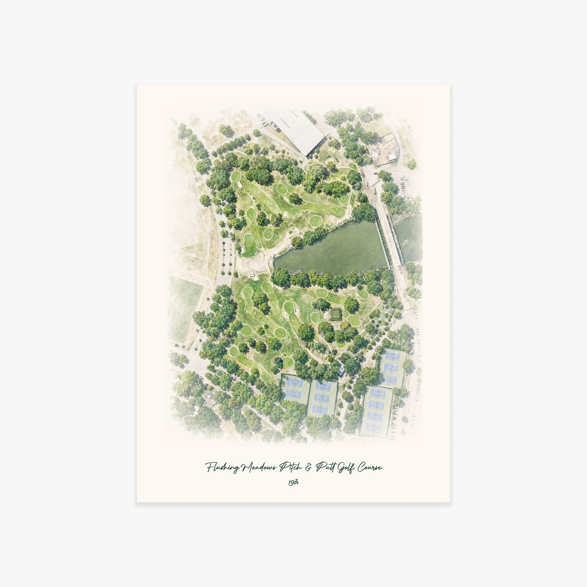 Flushing Meadows Pitch & Putt Golf Course printed artwork