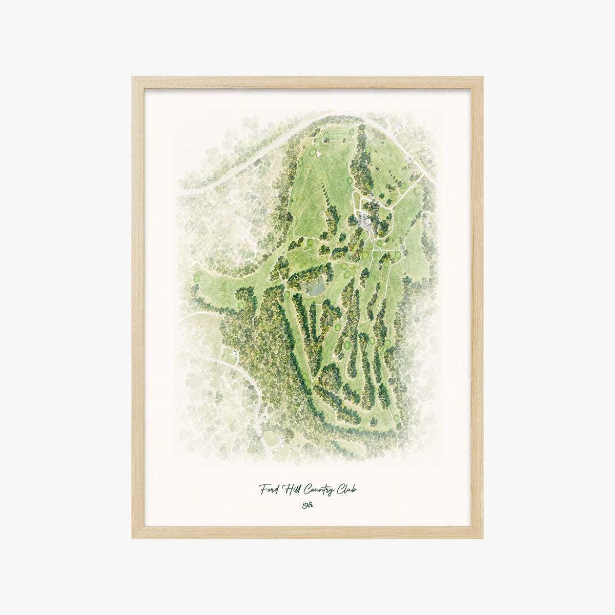 Ford Hill Country Club wood frame