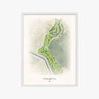 Forebay Golf Course white frame