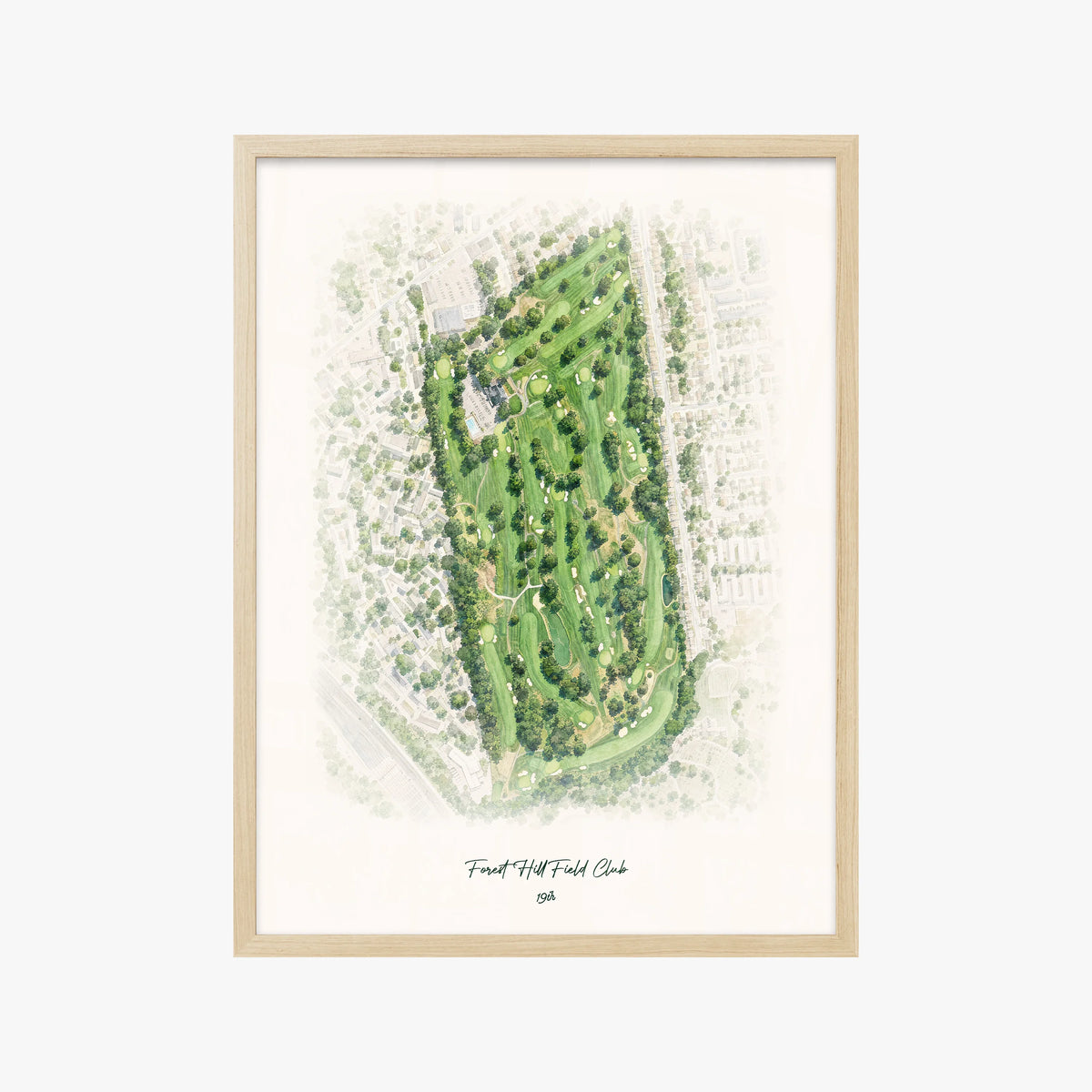 Forest Hill Field Club wood frame